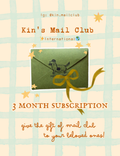 Kin's Mail Club | 3 meses (Internacional)